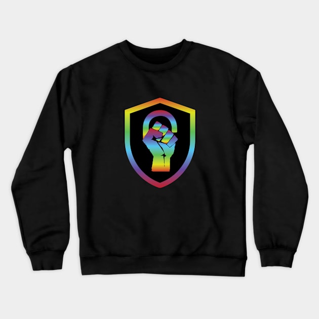 LGBT Sheild Logo Crewneck Sweatshirt by blacksincyberconference